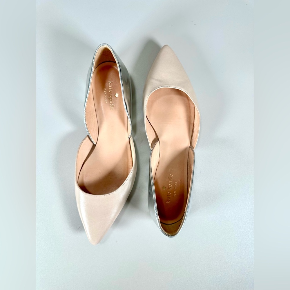 Kate Spade Women’s Gavana Leather Ballet Flats pointed toe - Picture 8 of 13